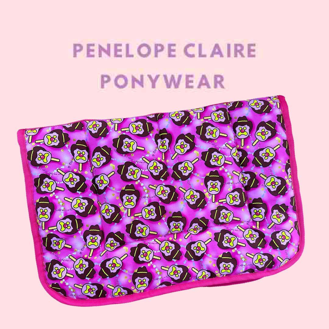 Pink Ice Creams Saddle Pad