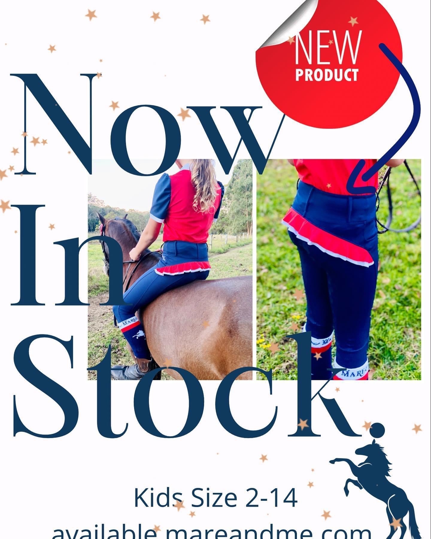 Mare and Me Red & Navy Moondancer Riding Shirt