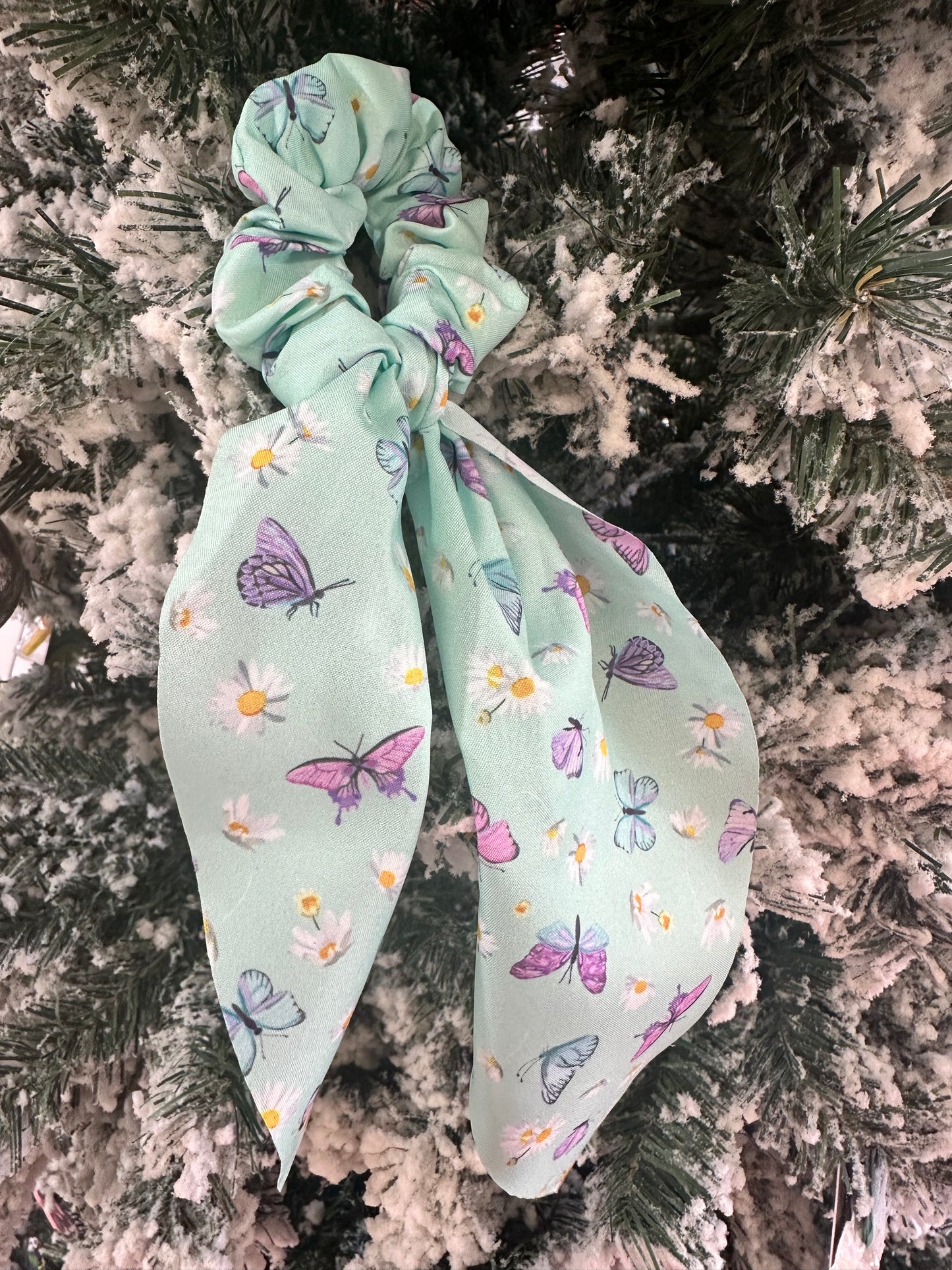 Butterfly Scarf Tail Hair Scrunchies