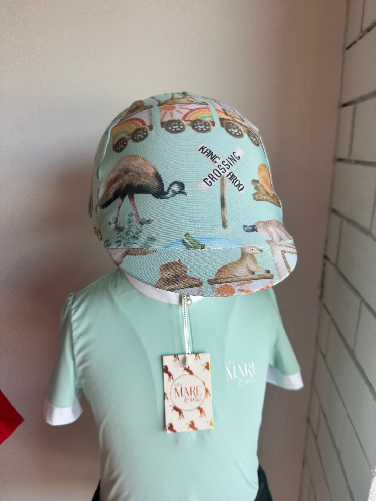 Kangaroo Crossing Kids Helmet Cover