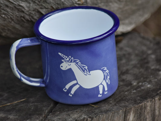 Enamelled By Suellen Unicorn Mug
