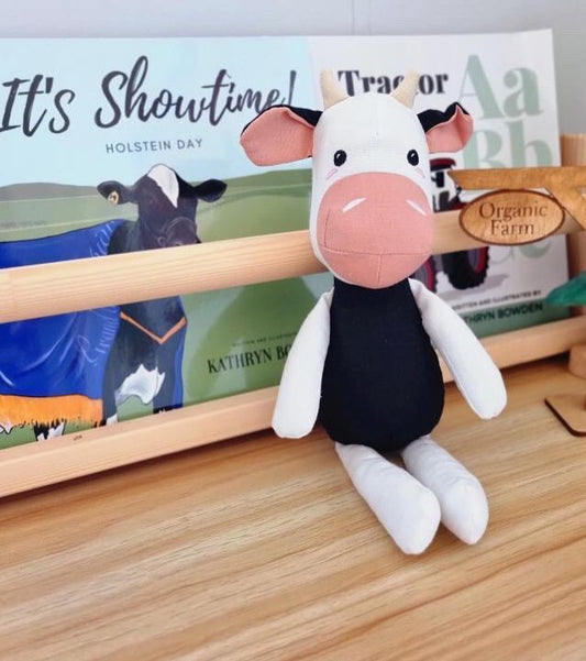 Linen Cow plush 'Winter"