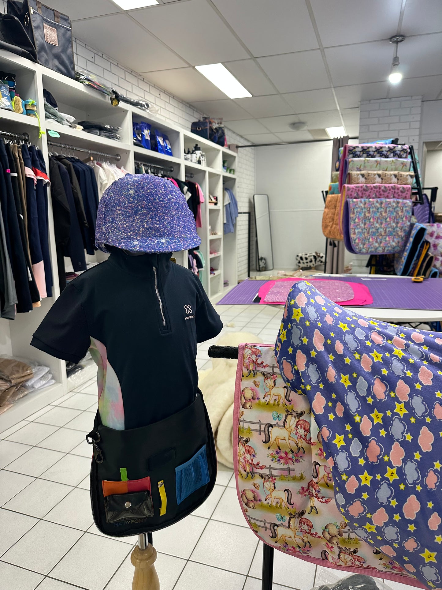Sparkle Party Kids Helmet Cover - Purple