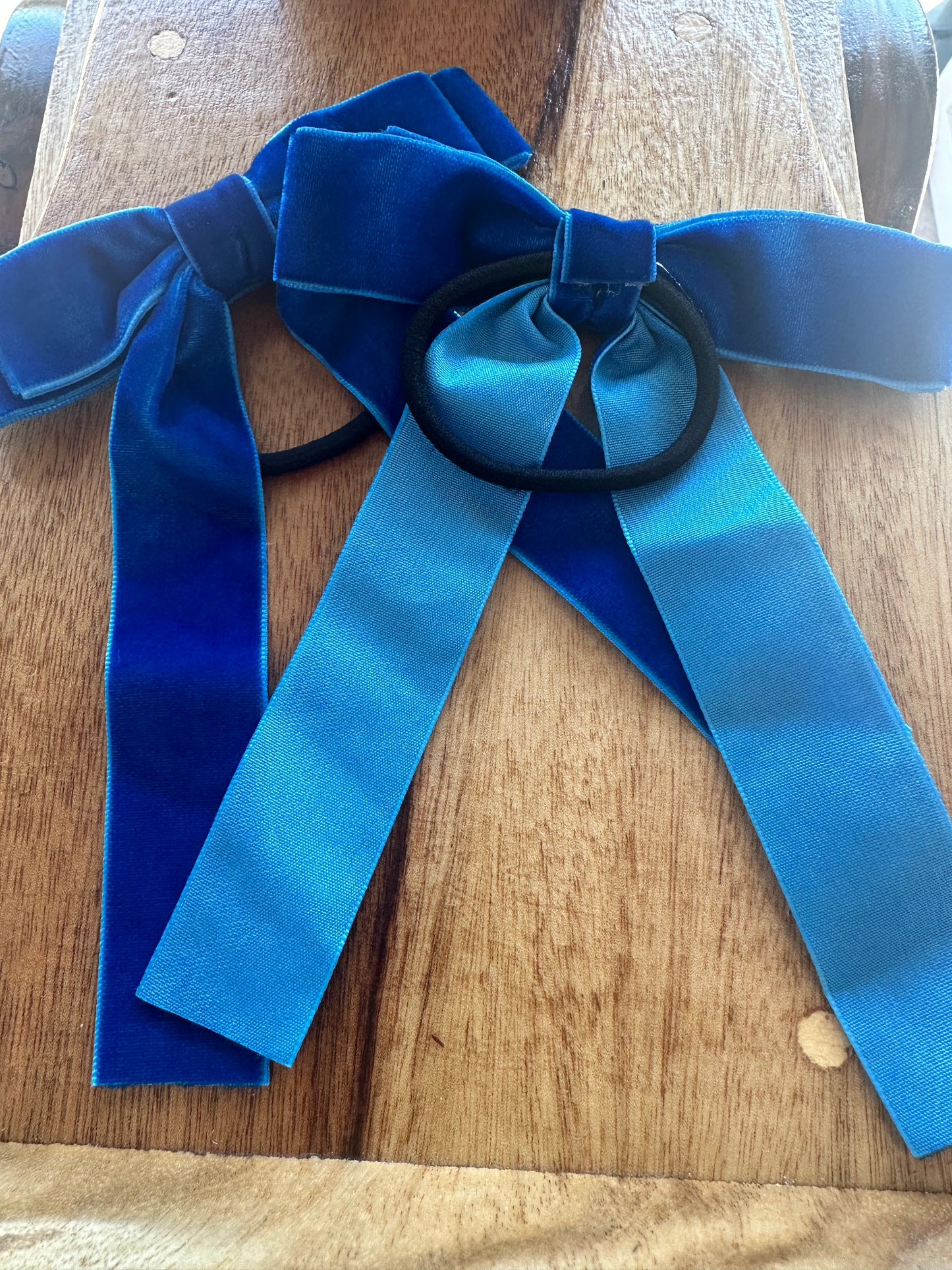 First Ridden Velvet Hair Bow Pairs