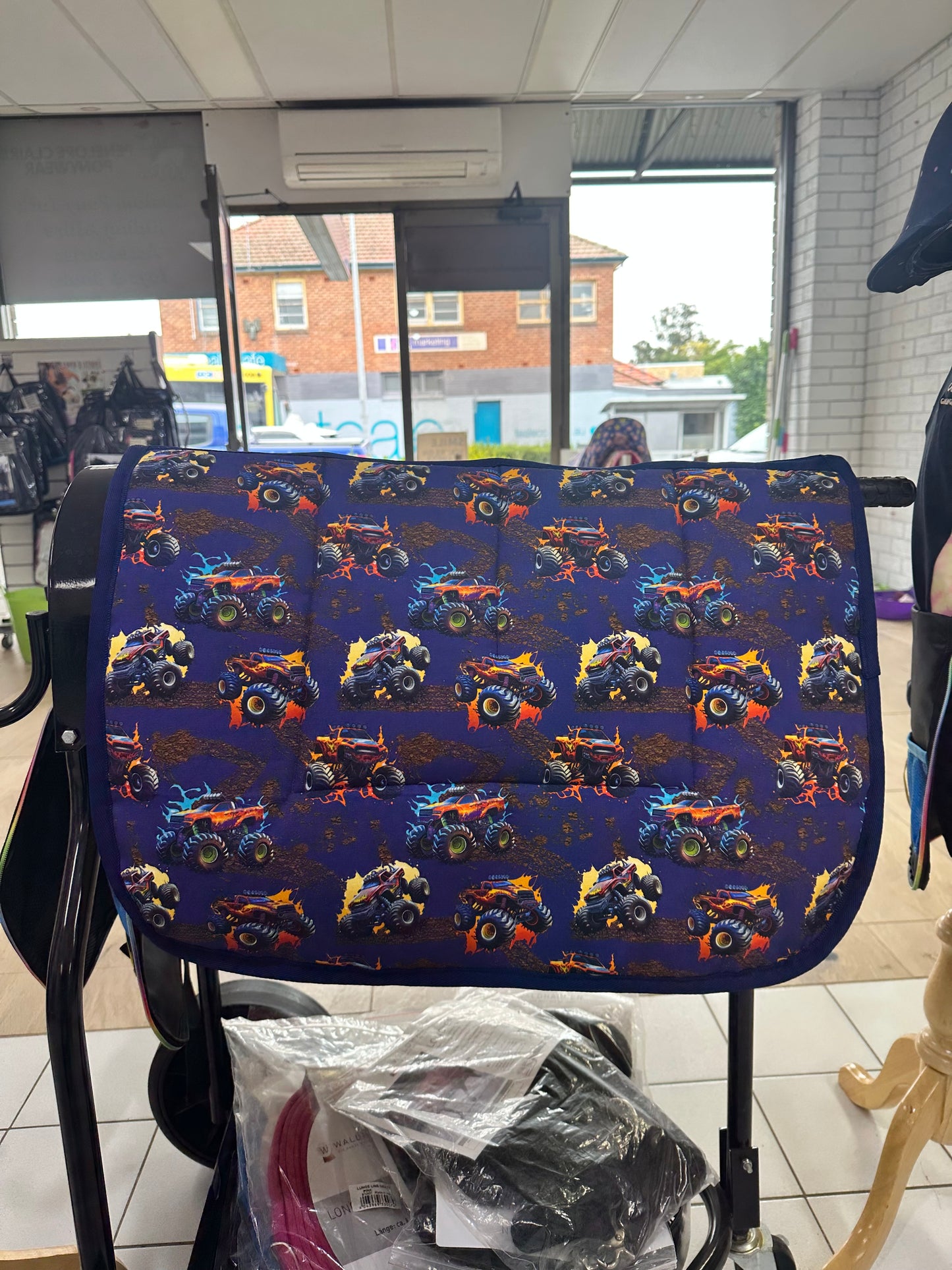 Monster Trucks Kids Saddle Pad