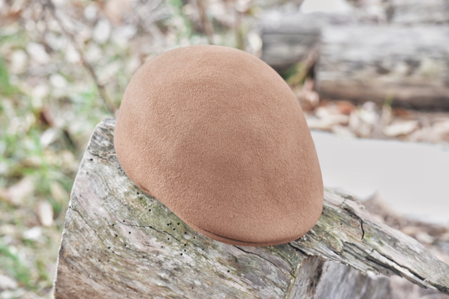 Men’s Caramel Woollen Flat Cap
