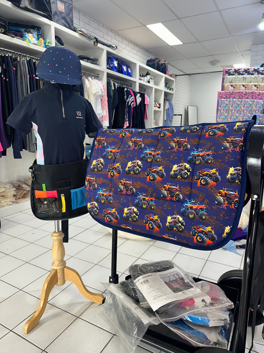 Monster Trucks Kids Saddle Pad