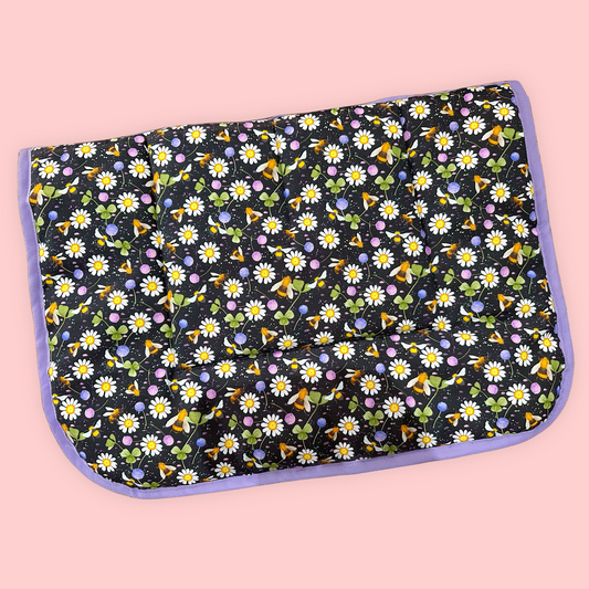 Wild Flowers & Buzzing Bees Kids Saddle Pad