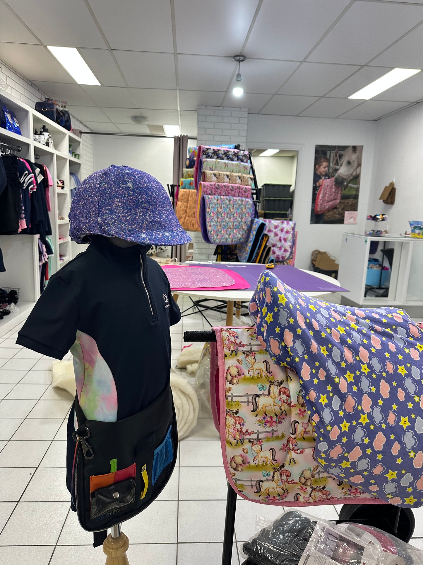 Sparkle Party Kids Helmet Cover - Purple