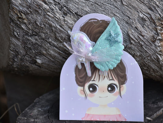 Large Unicorn Hair Clips