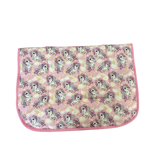 Pink Unicorn Kids Saddle Pad