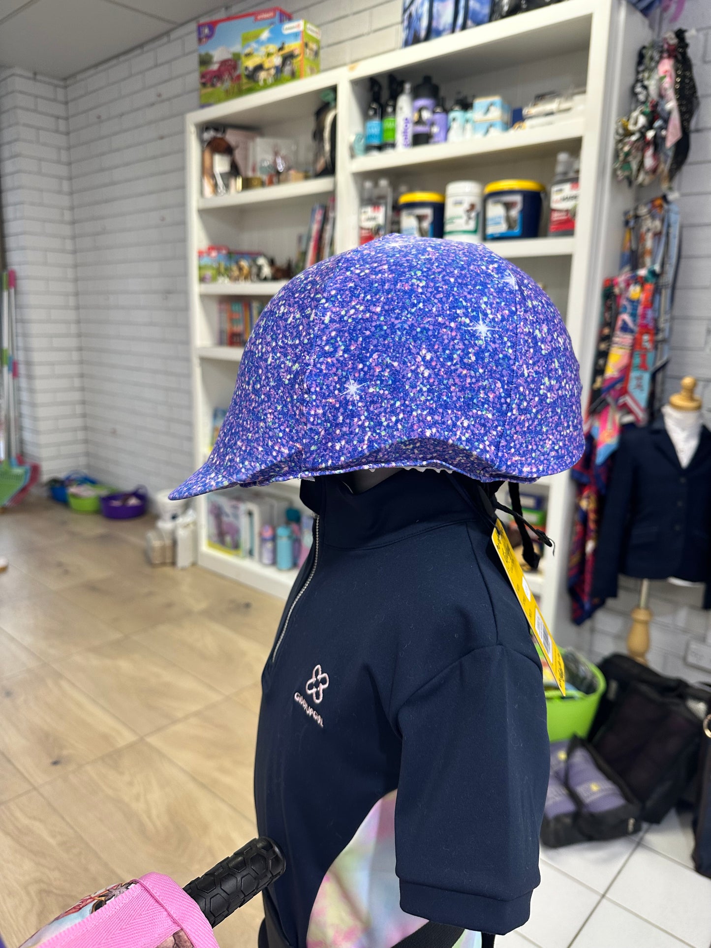 Sparkle Party Kids Helmet Cover - Purple