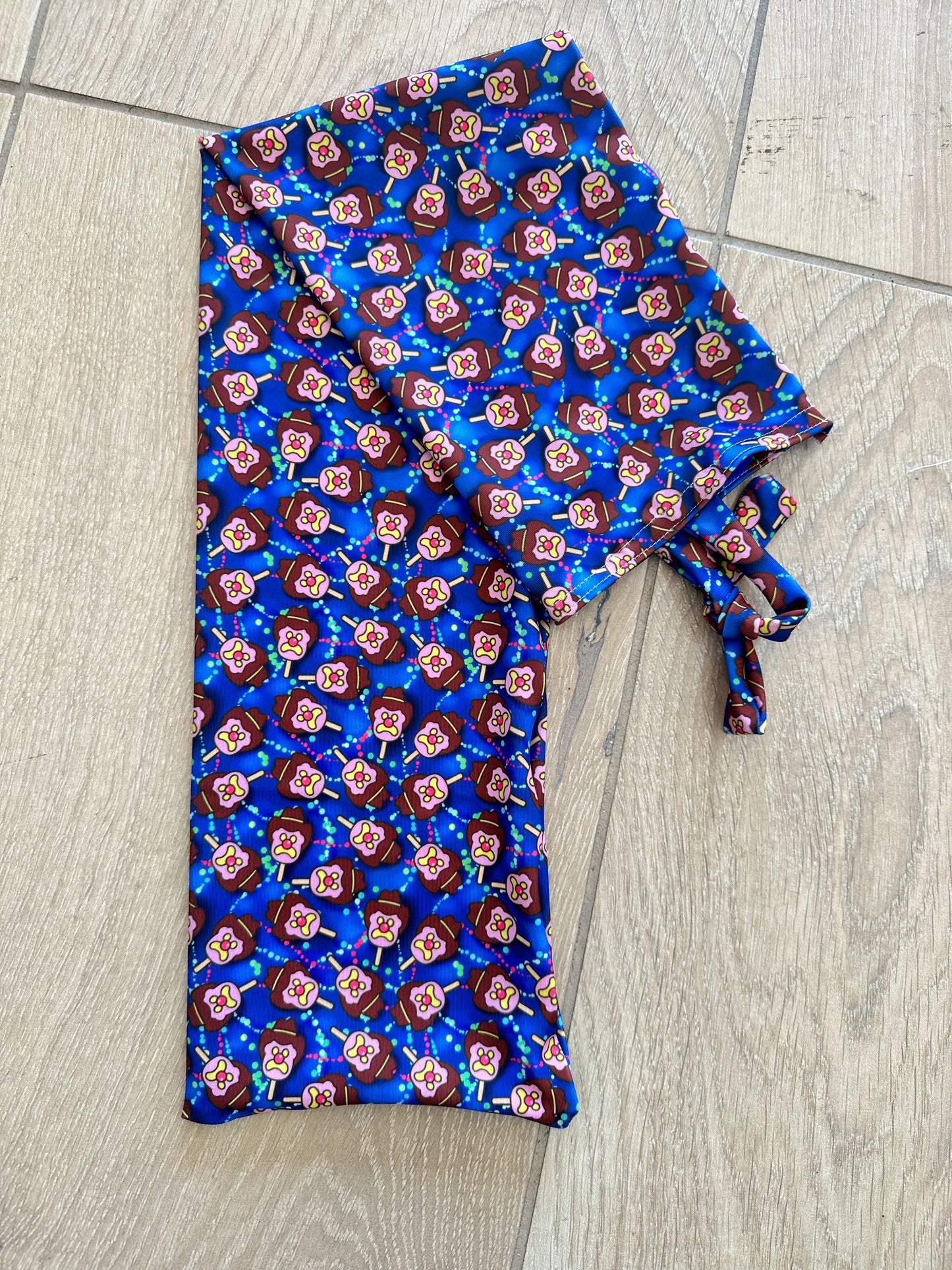 Dark Blue Ice Creams Tie-in Tail Bag