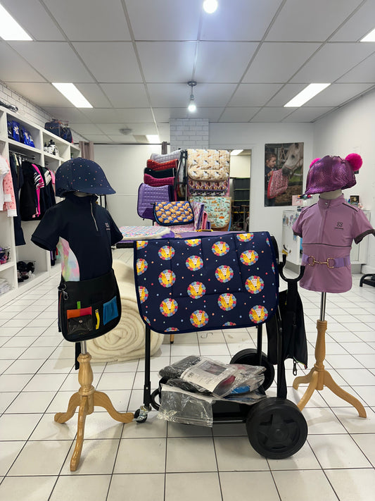 Polka Dot Lions Kids Saddle Pad