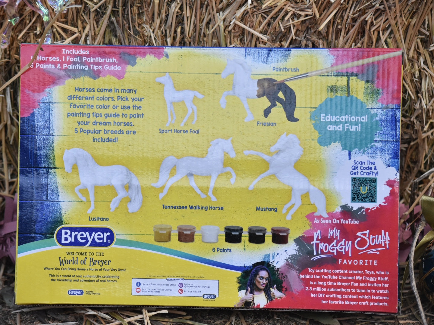 Breyer Colourful Horse Breeds Paint & Play Kids Activity Set