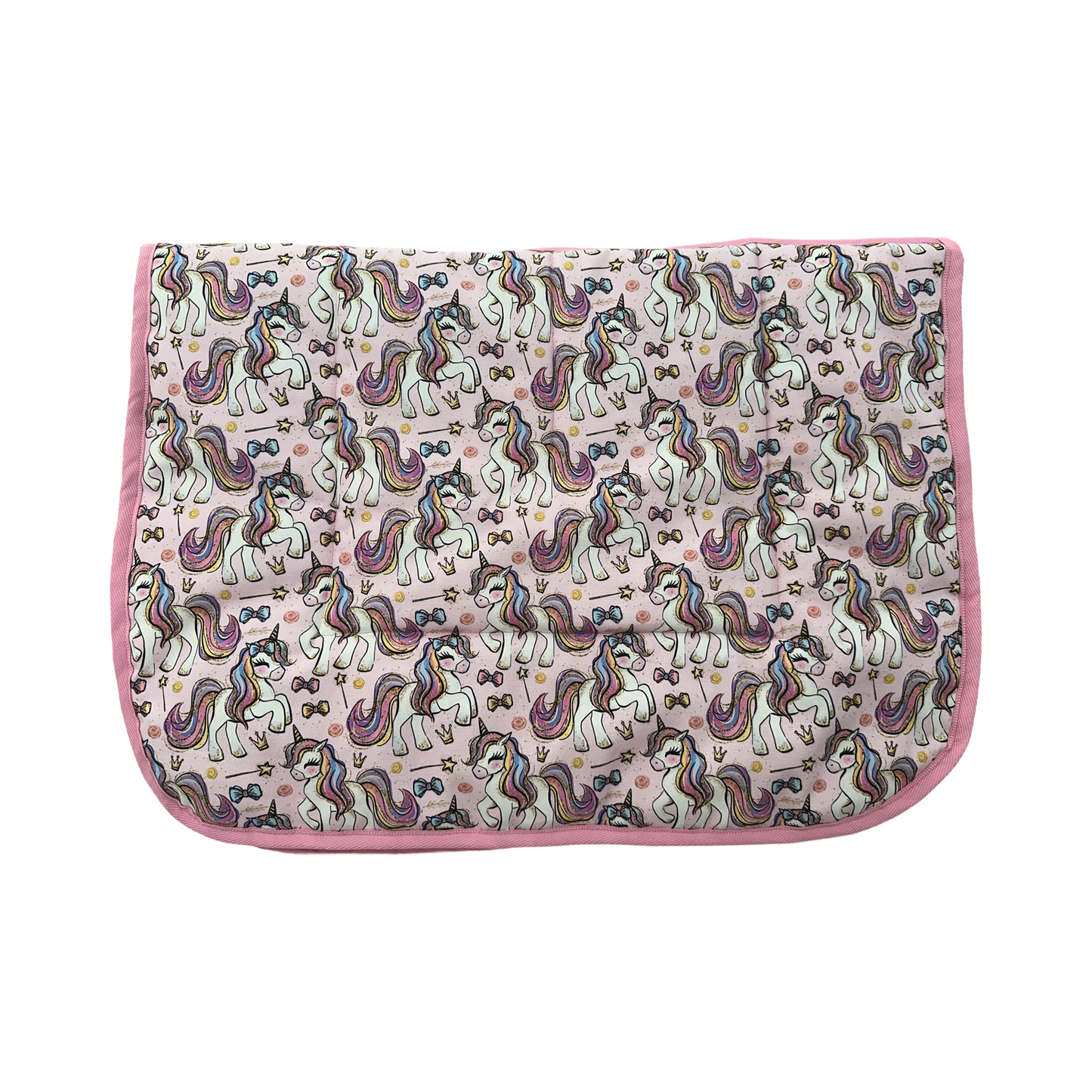 Unicorn Royalty Pink Kids Saddle Pad