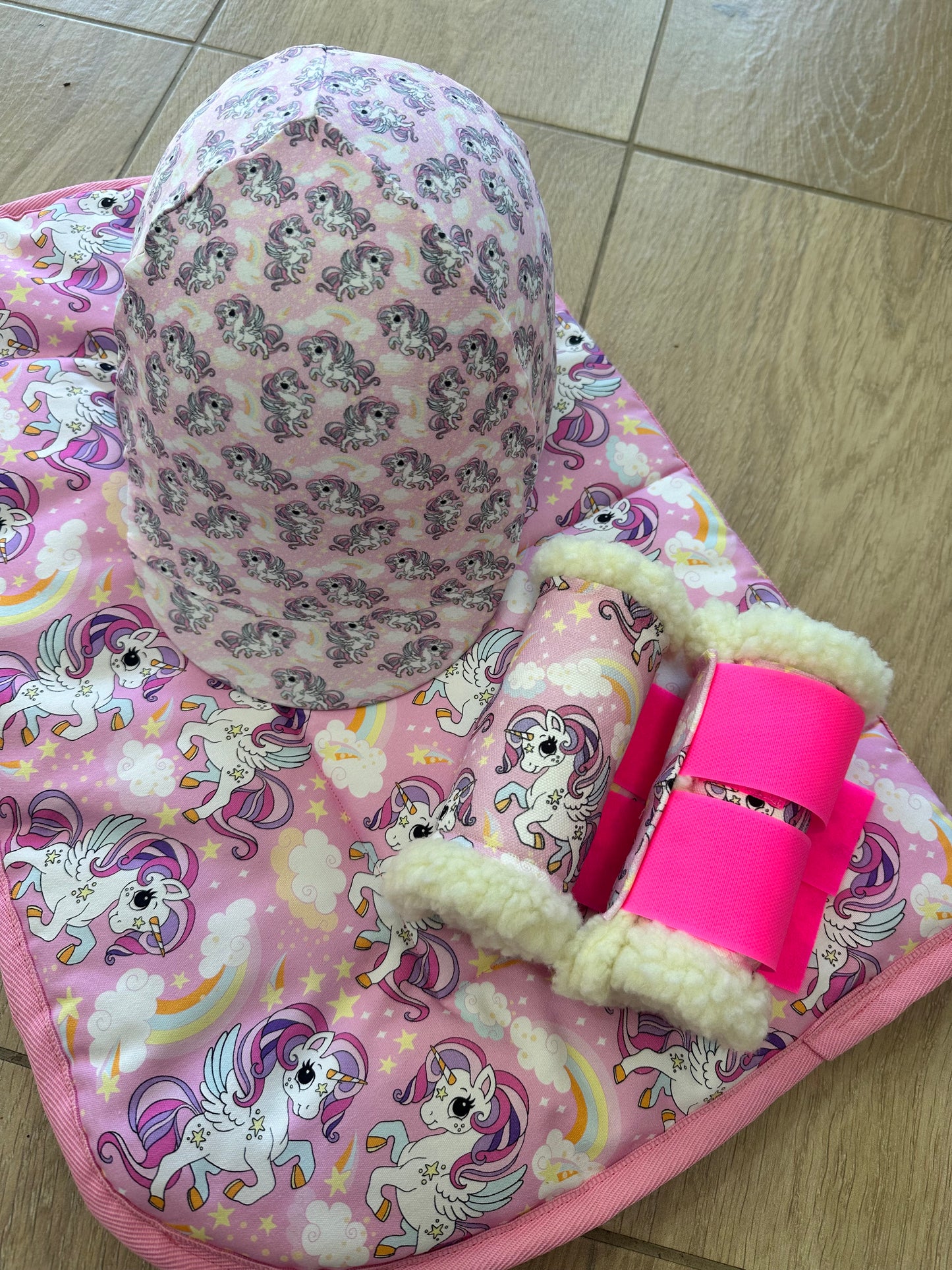 Pink Unicorn Sherpa Paddock Boots