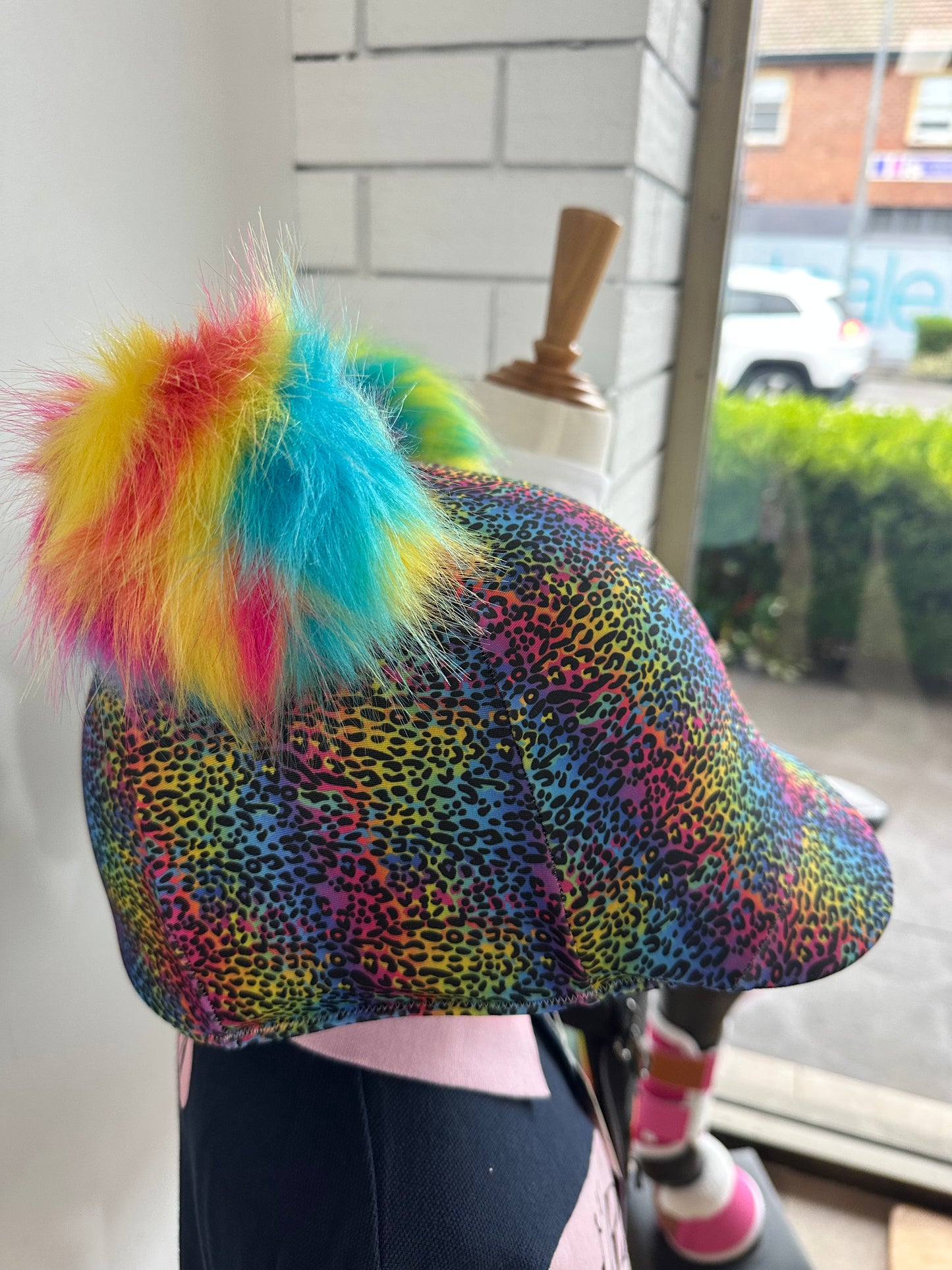 Rainbow Cat Kids Helmet Cover