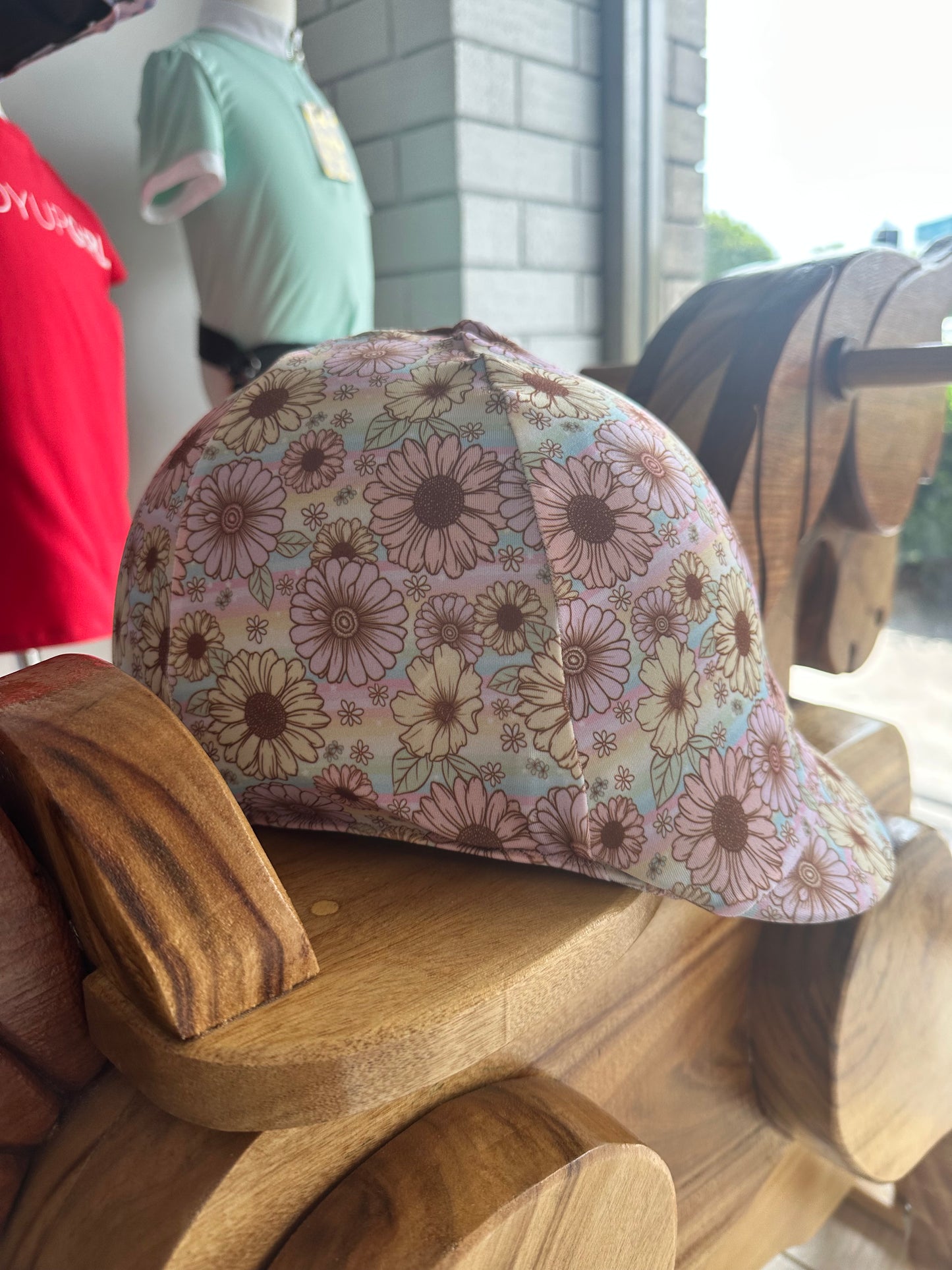 Flower Rainbow Kids Helmet Cover