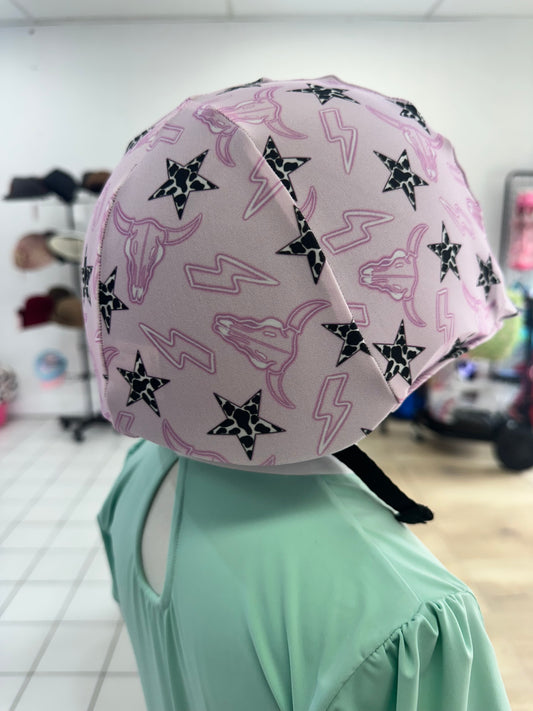 Cowgirl Pink Kids Helmet Cover