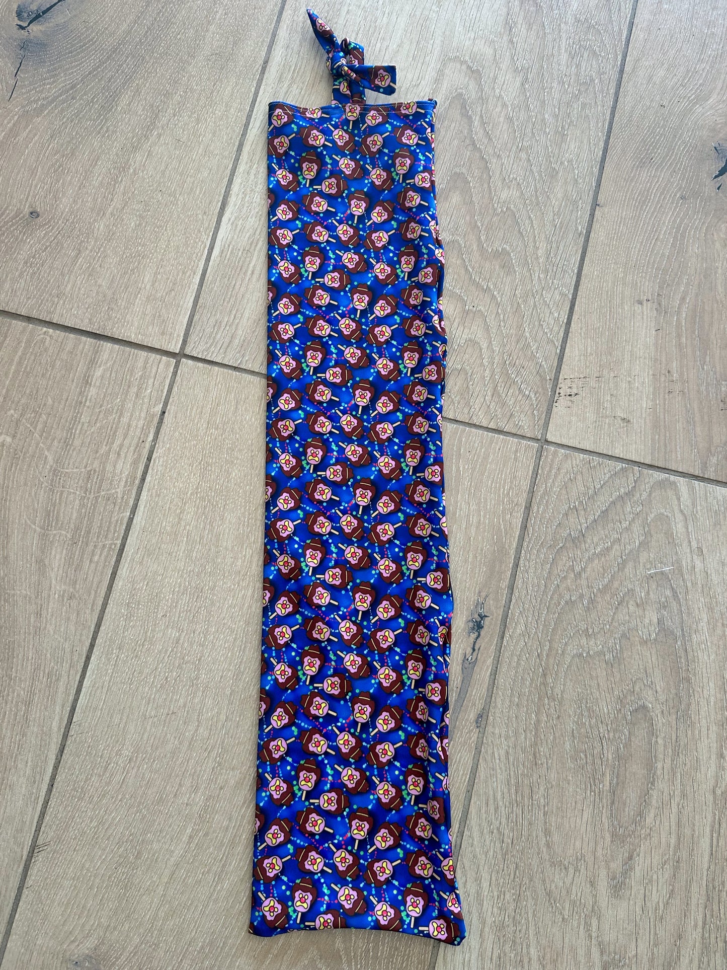 Dark Blue Ice Creams Tie-in Tail Bag