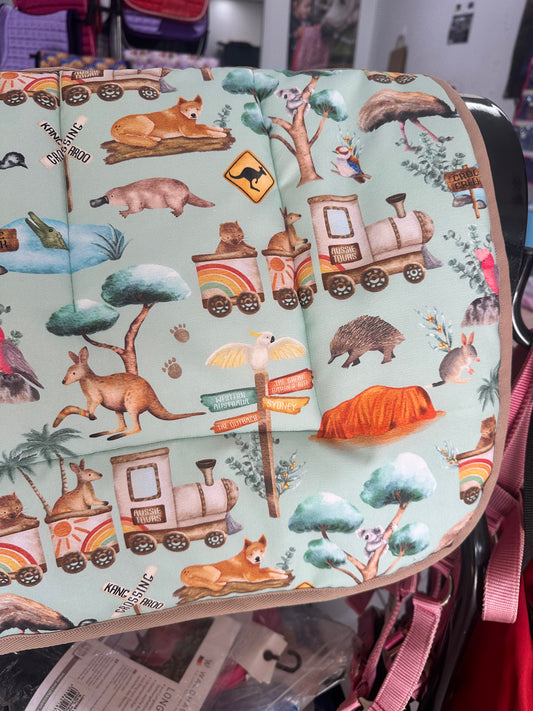 Kangaroo Crossing Kids Saddle Pad