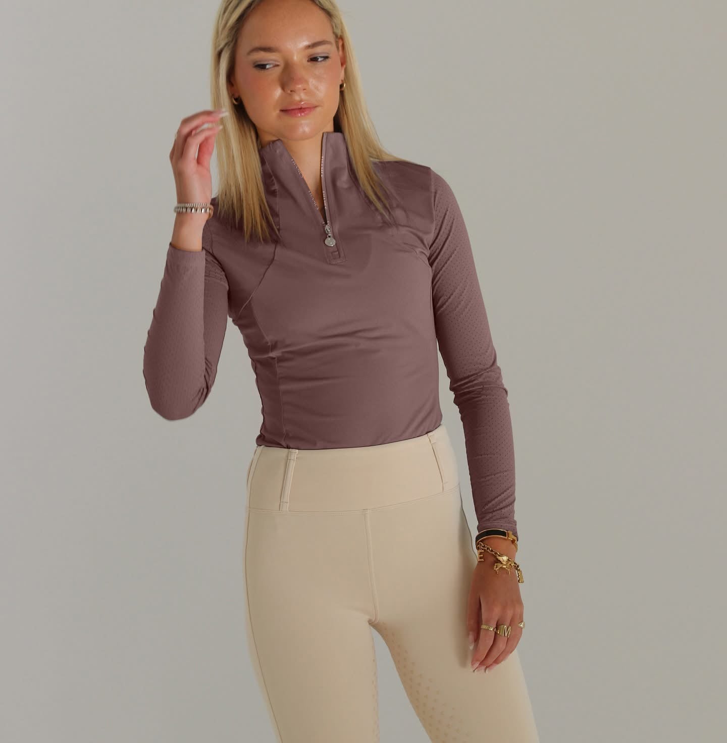 Thames Equestrian Children's London Show Tights - Cream