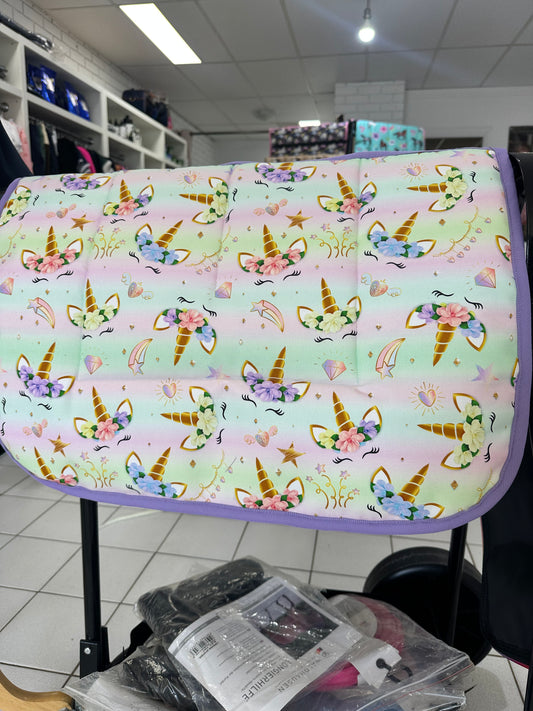 Unicorn Starburst Kids Saddle Pad