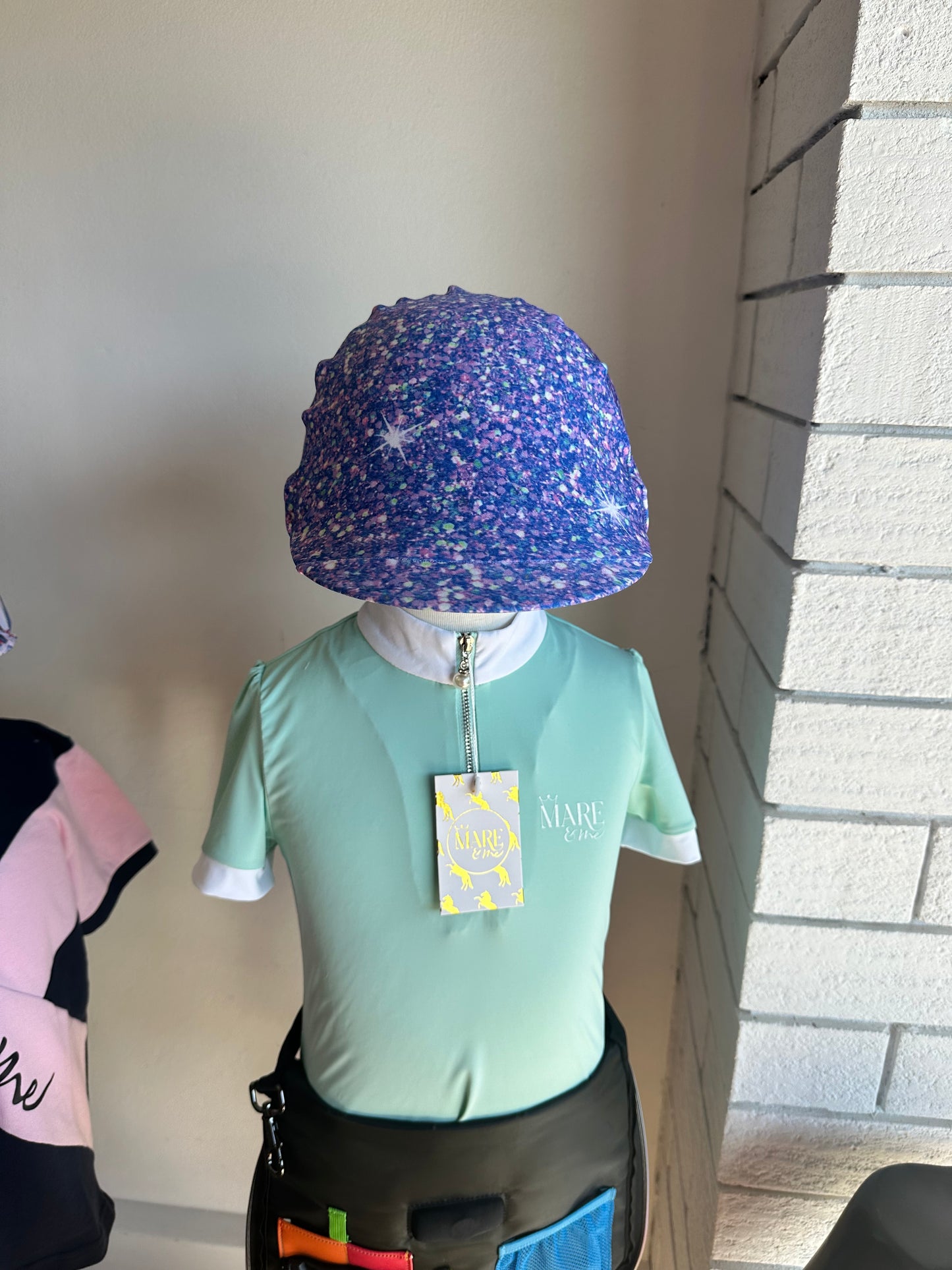 Sparkle Party Kids Helmet Cover - Purple