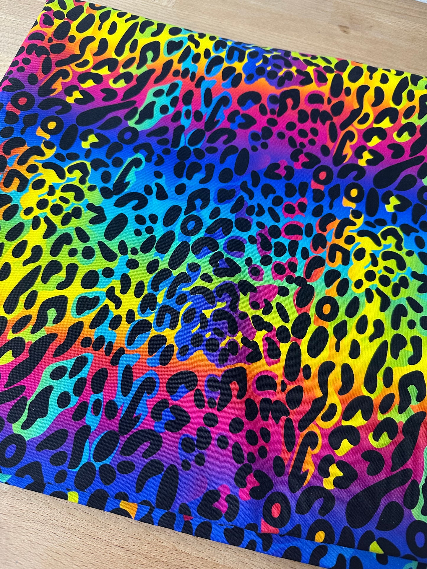 Rainbow Leopard Saddle Pad for Klara