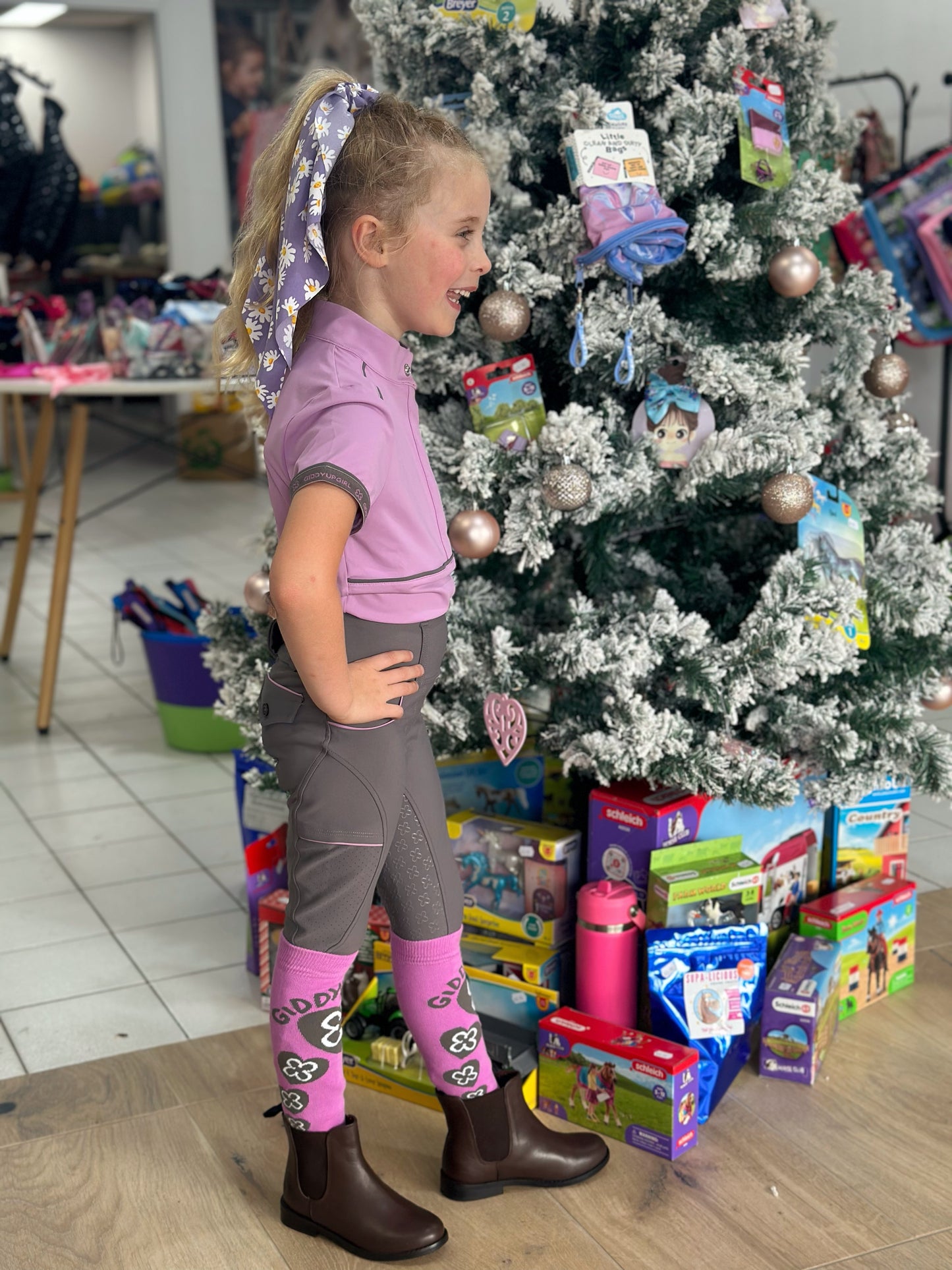 Daisies Scarf Tail Hair Scrunchies