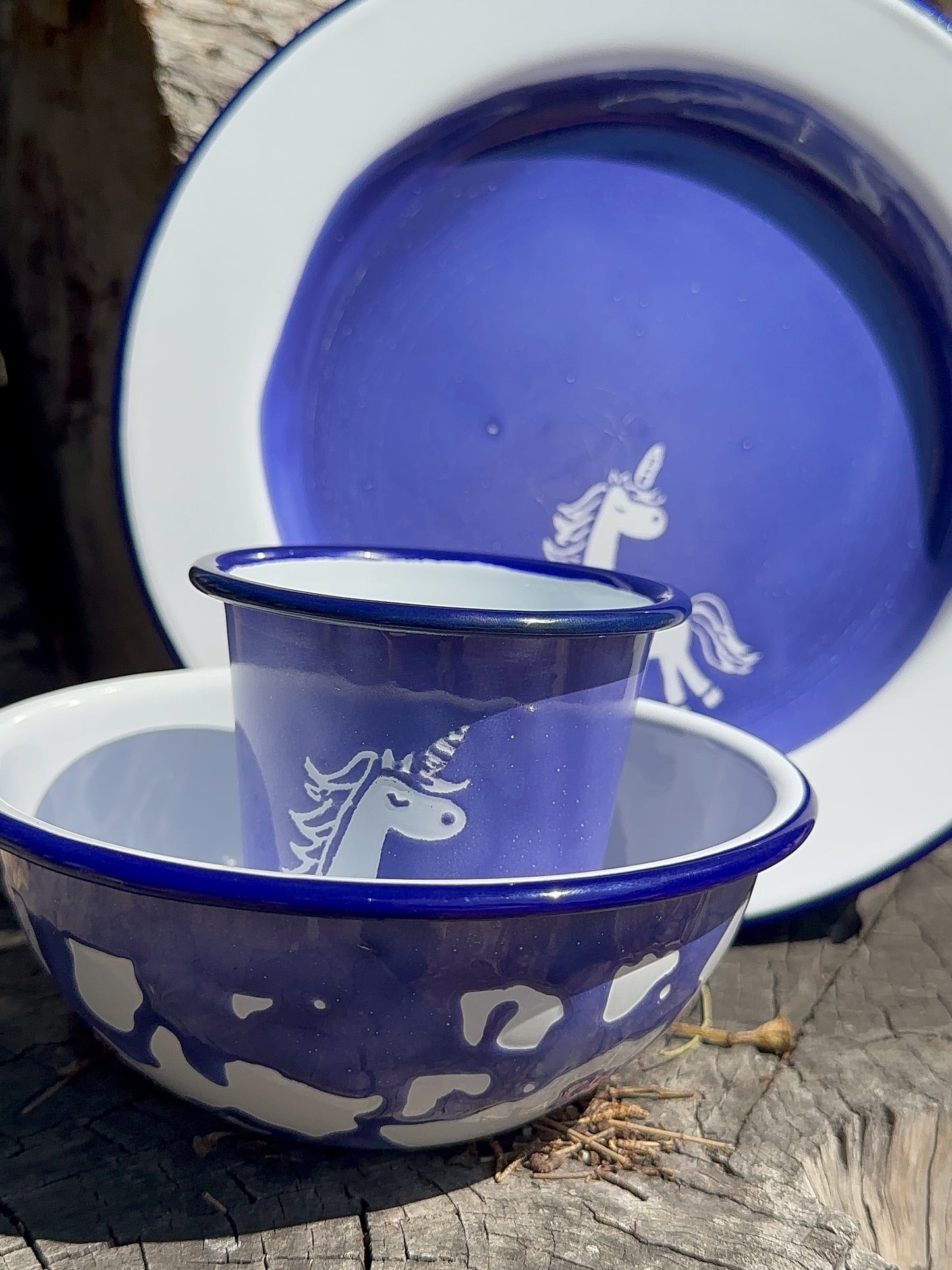 Enamelled By Suellen Unicorn Tumbler