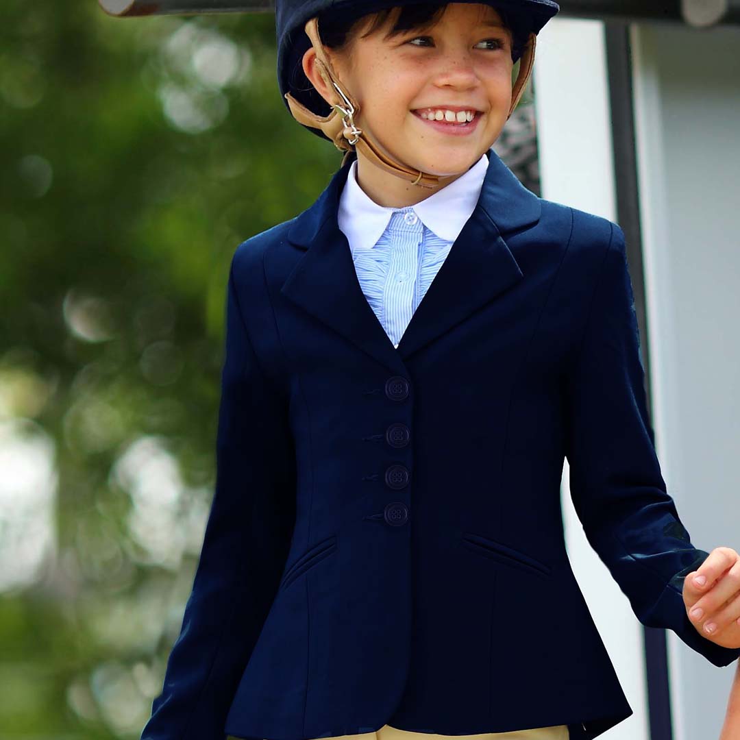 Giddyupgirl Georgina Navy Girls Open Show Riding Jacket
