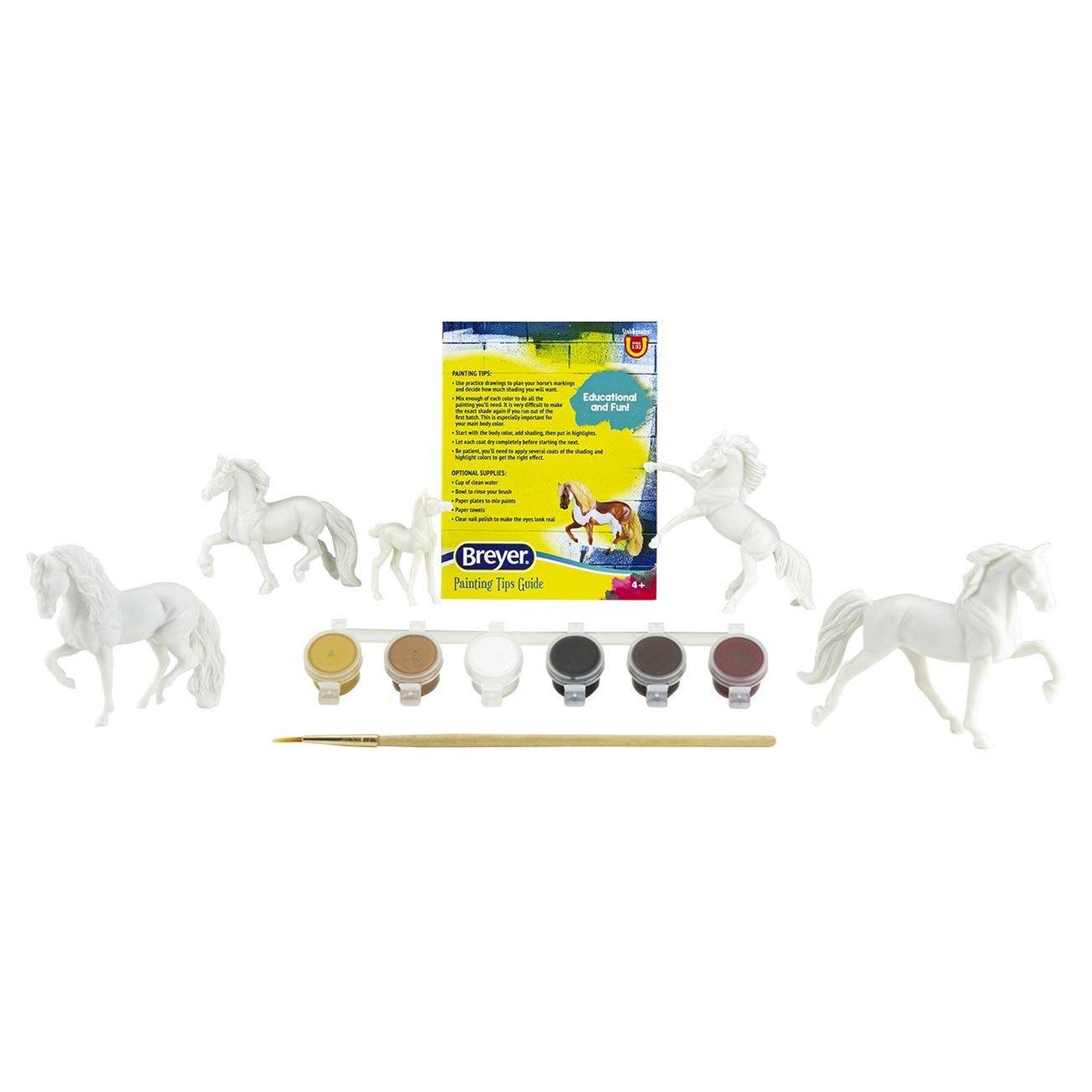 Breyer Colourful Horse Breeds Paint & Play Kids Activity Set