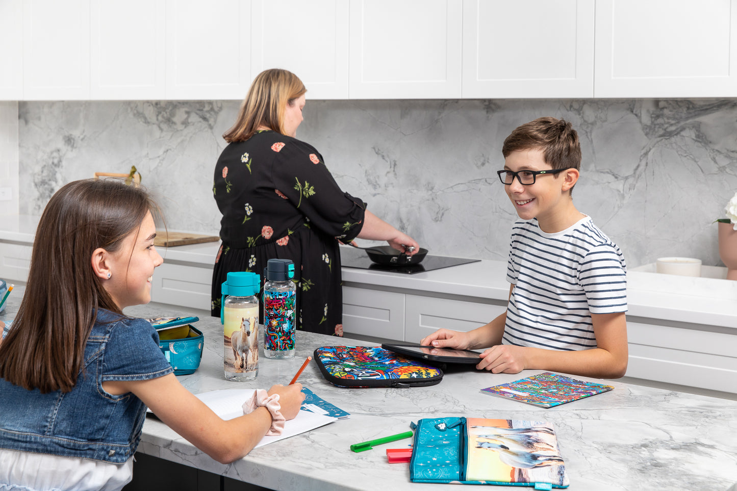 Cosmic Canter Horses Big Kids Water Bottle 650ml