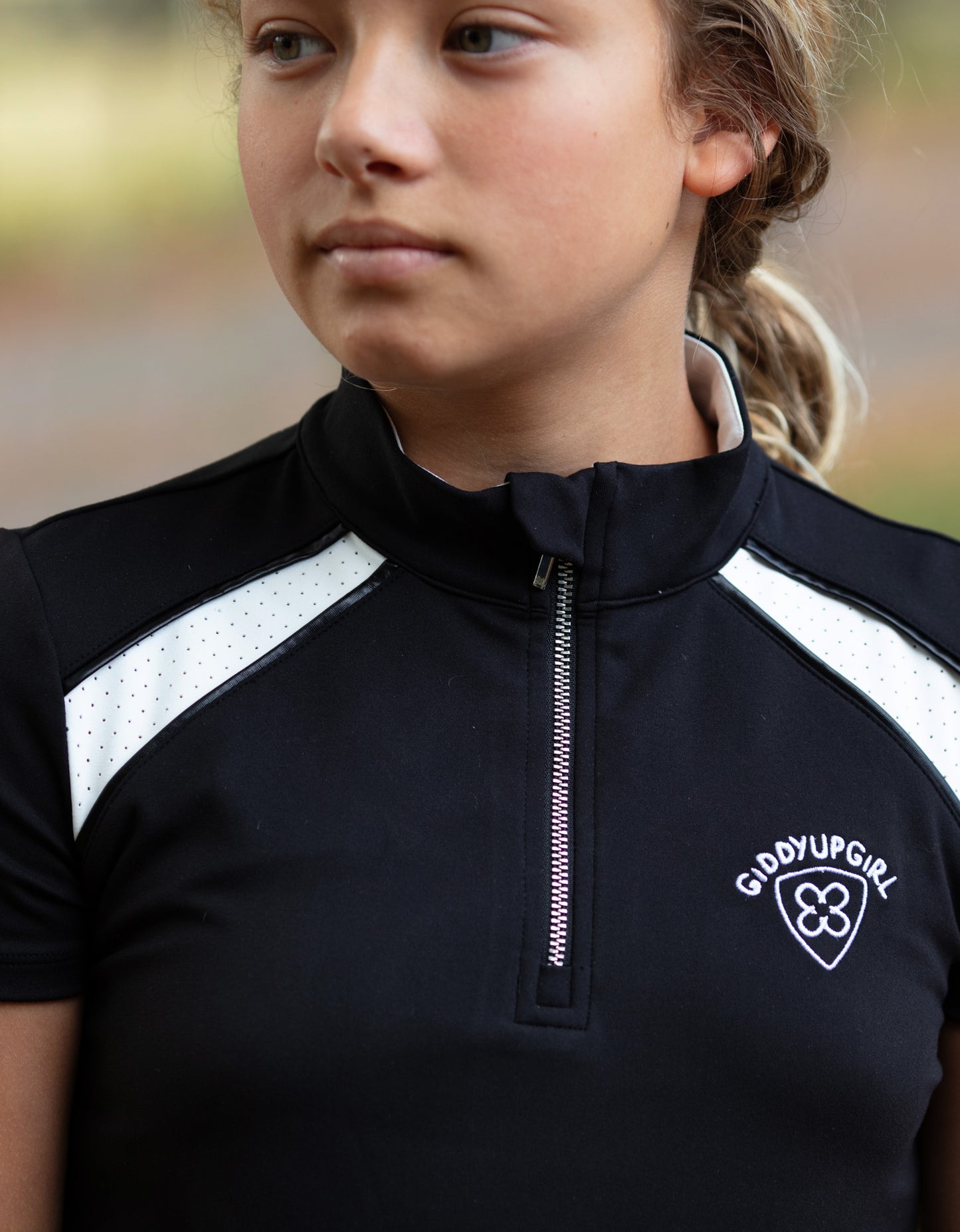 Giddyupgirl Mika Girls Black Riding Top