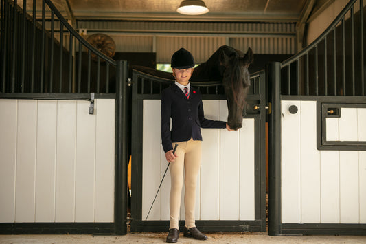 Giddyupgirl Georgina Navy Girls Open Show Riding Jacket