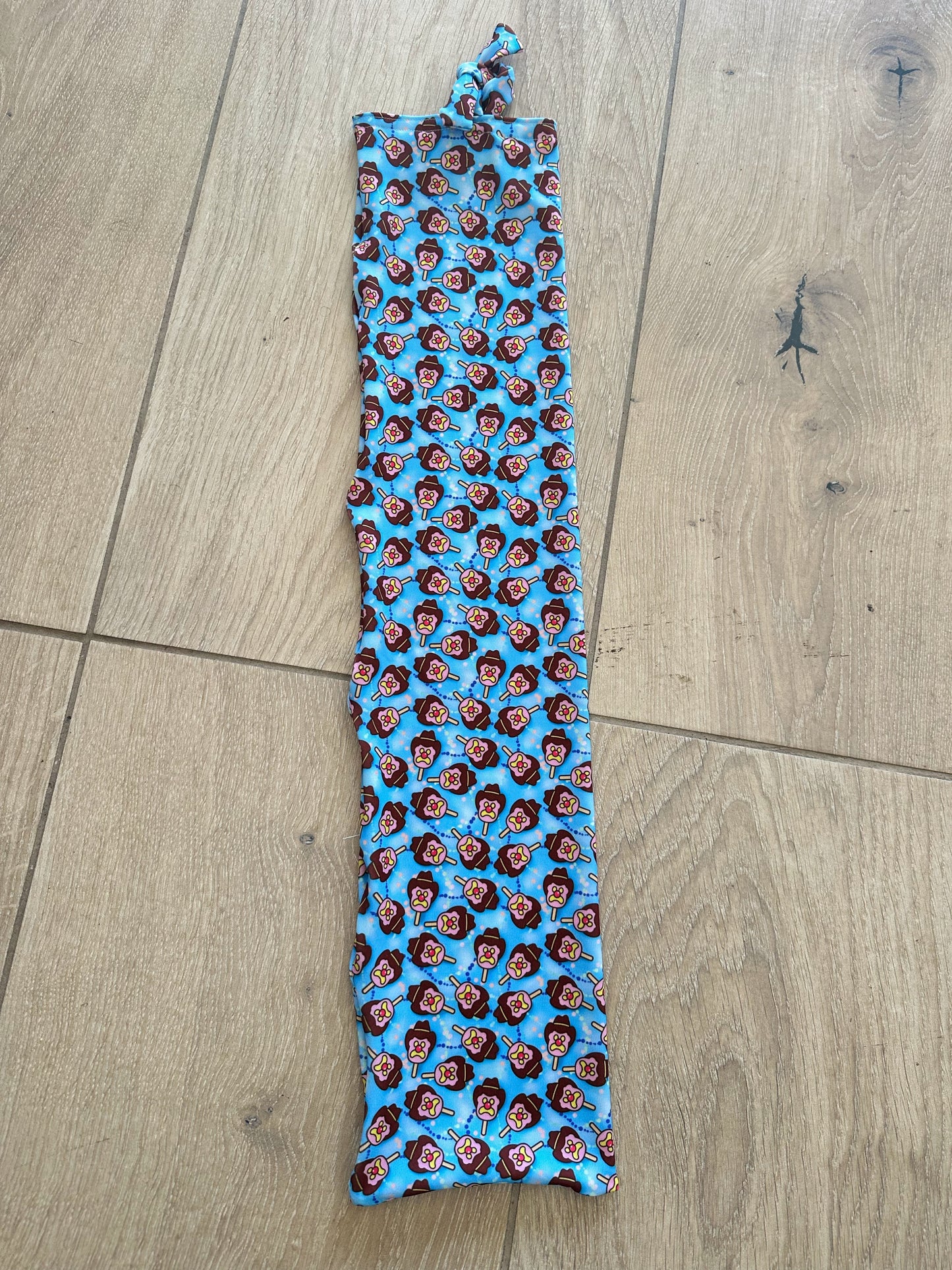 Light Blue Ice Creams Tie-in Tail Bag