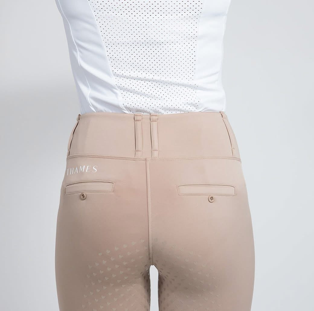 Thames Equestrian Children's London Show Tights - Hunter Beige