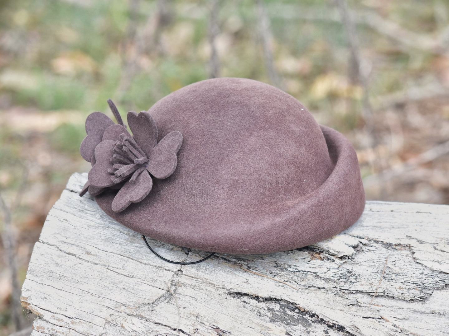Brown Woollen Vintage Women’s Hat