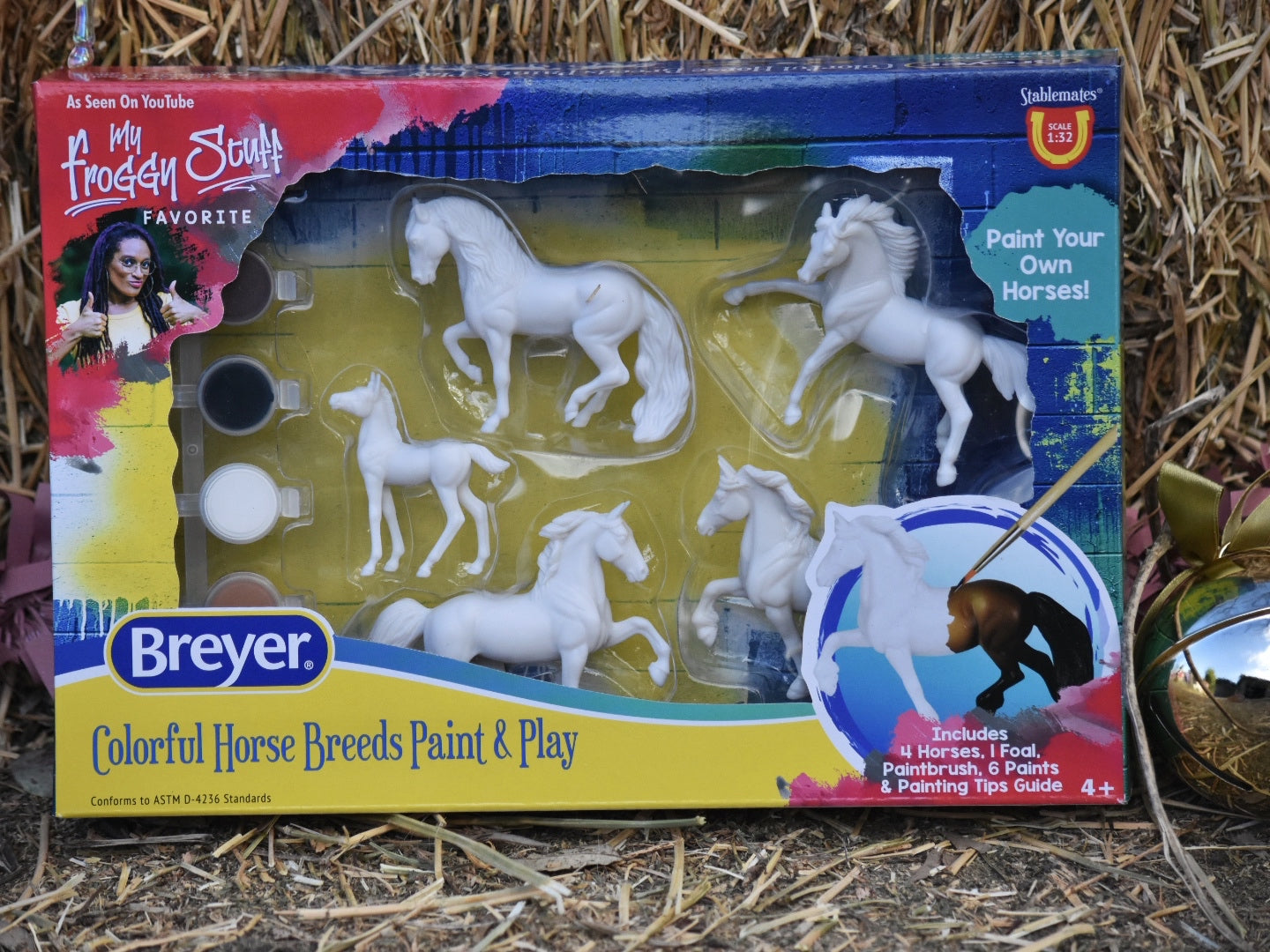 Breyer Colourful Horse Breeds Paint & Play Kids Activity Set