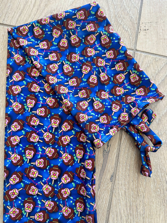 Dark Blue Ice Creams Tie-in Tail Bag