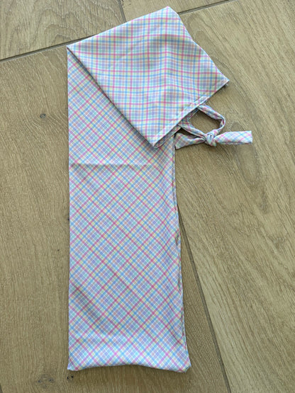 Spring Time Gingham Tie-in Tail Bag