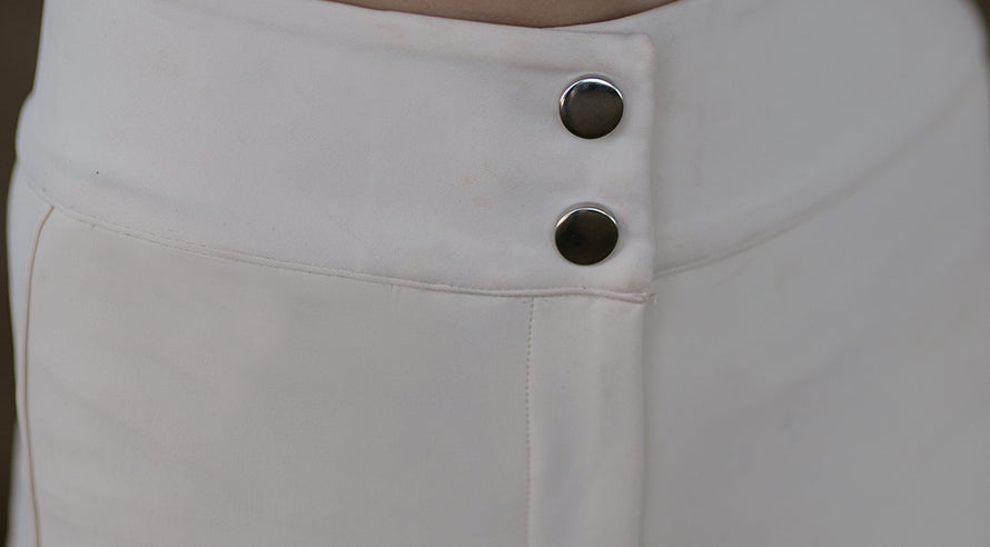 Giddyupgirl Garland Two Tone Cream & Brown Show Tights
