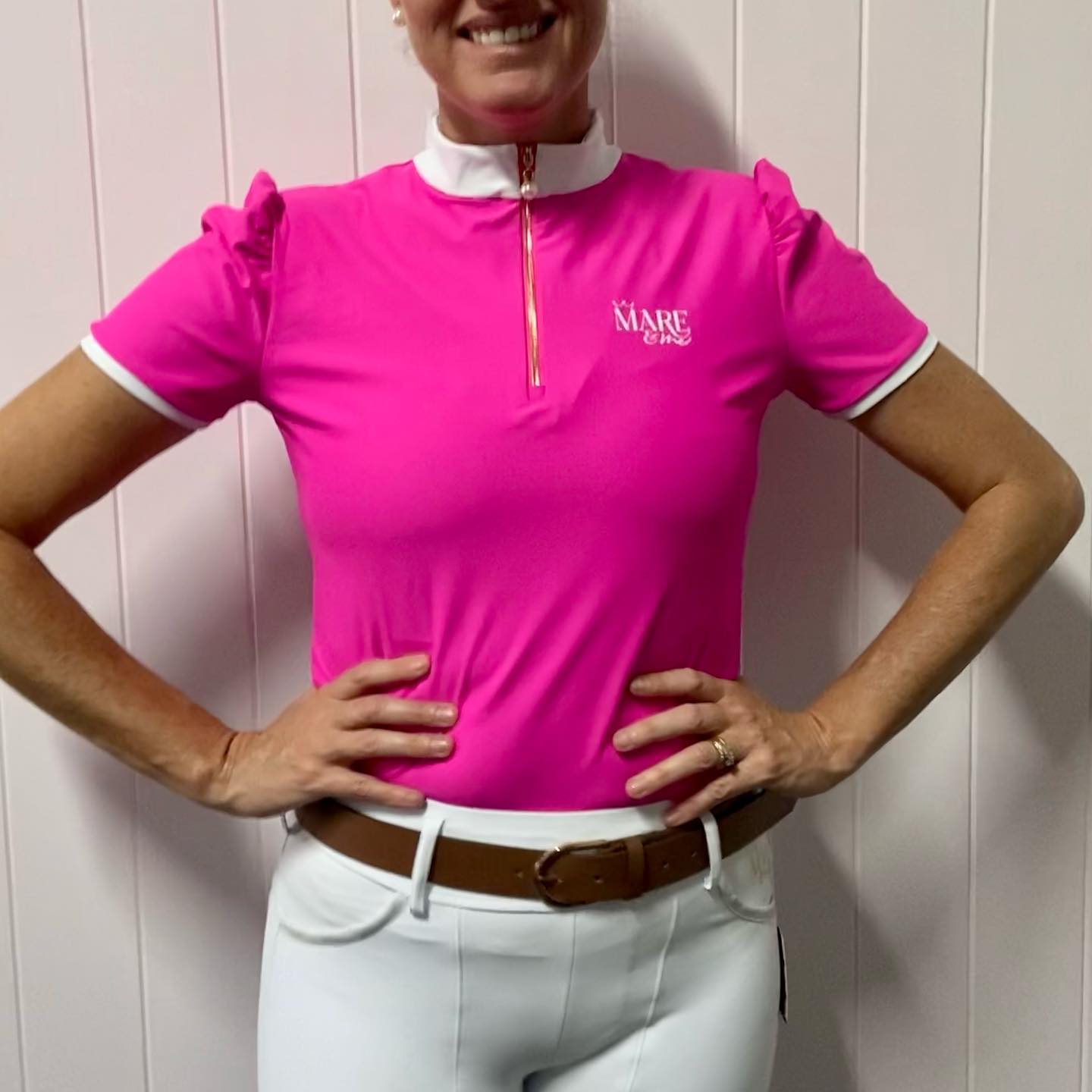 Mare and Me Ladies Pink Riding Shirt