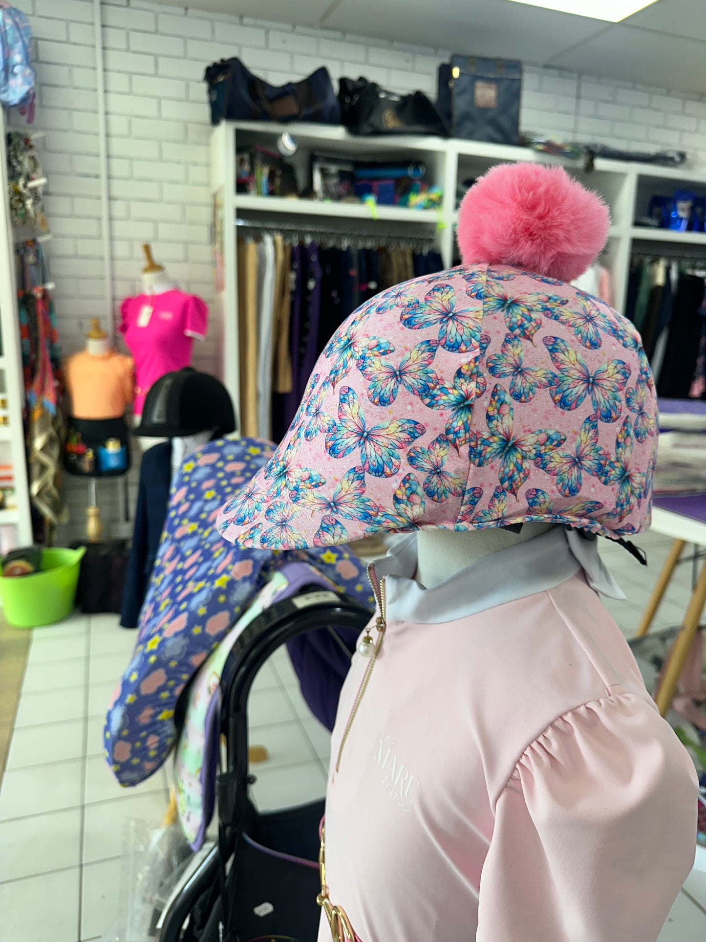 NEW Butterfly Delight Children’s Horse Riding Helmet Cover