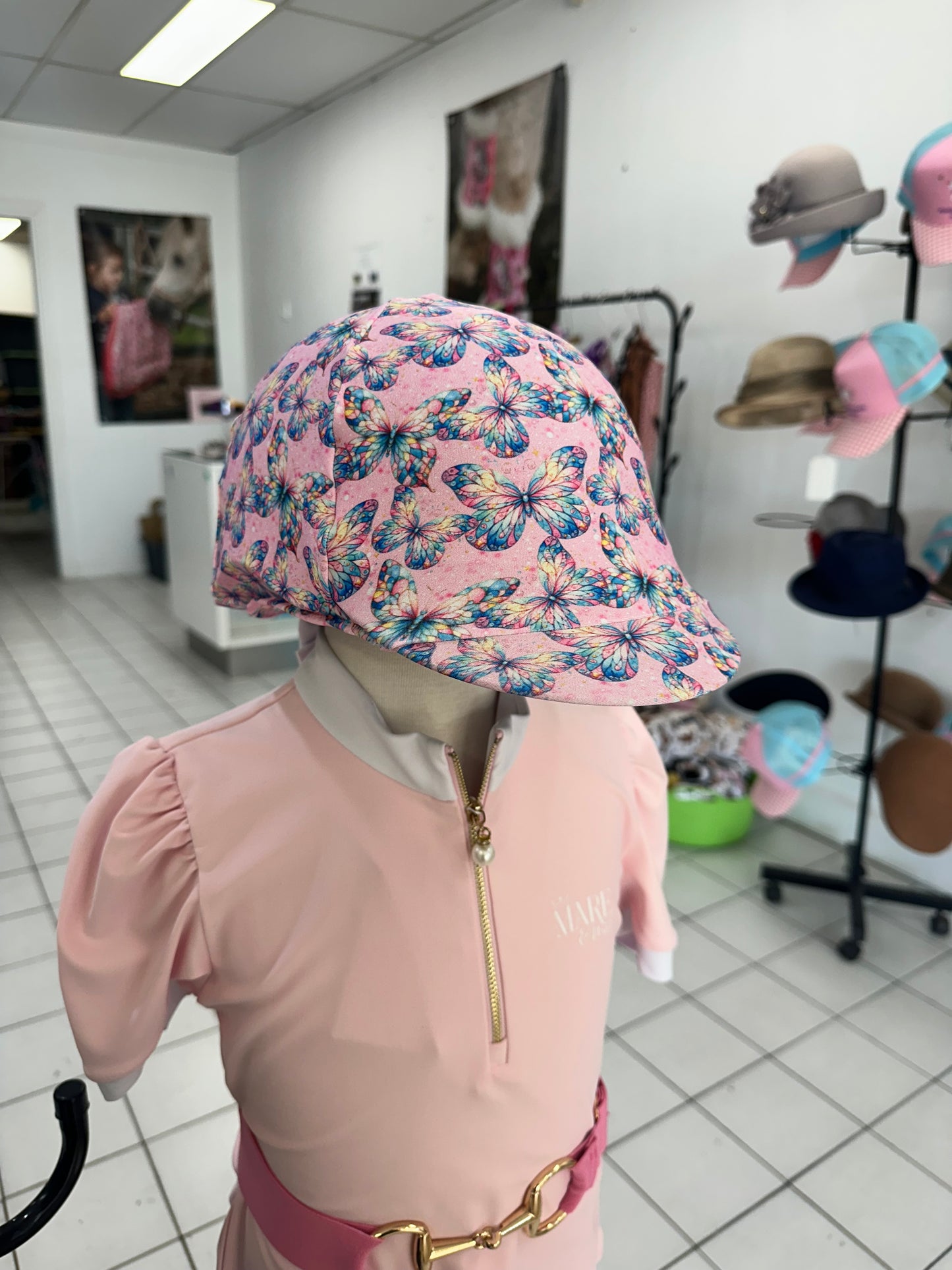 NEW Butterfly Delight Children’s Horse Riding Helmet Cover