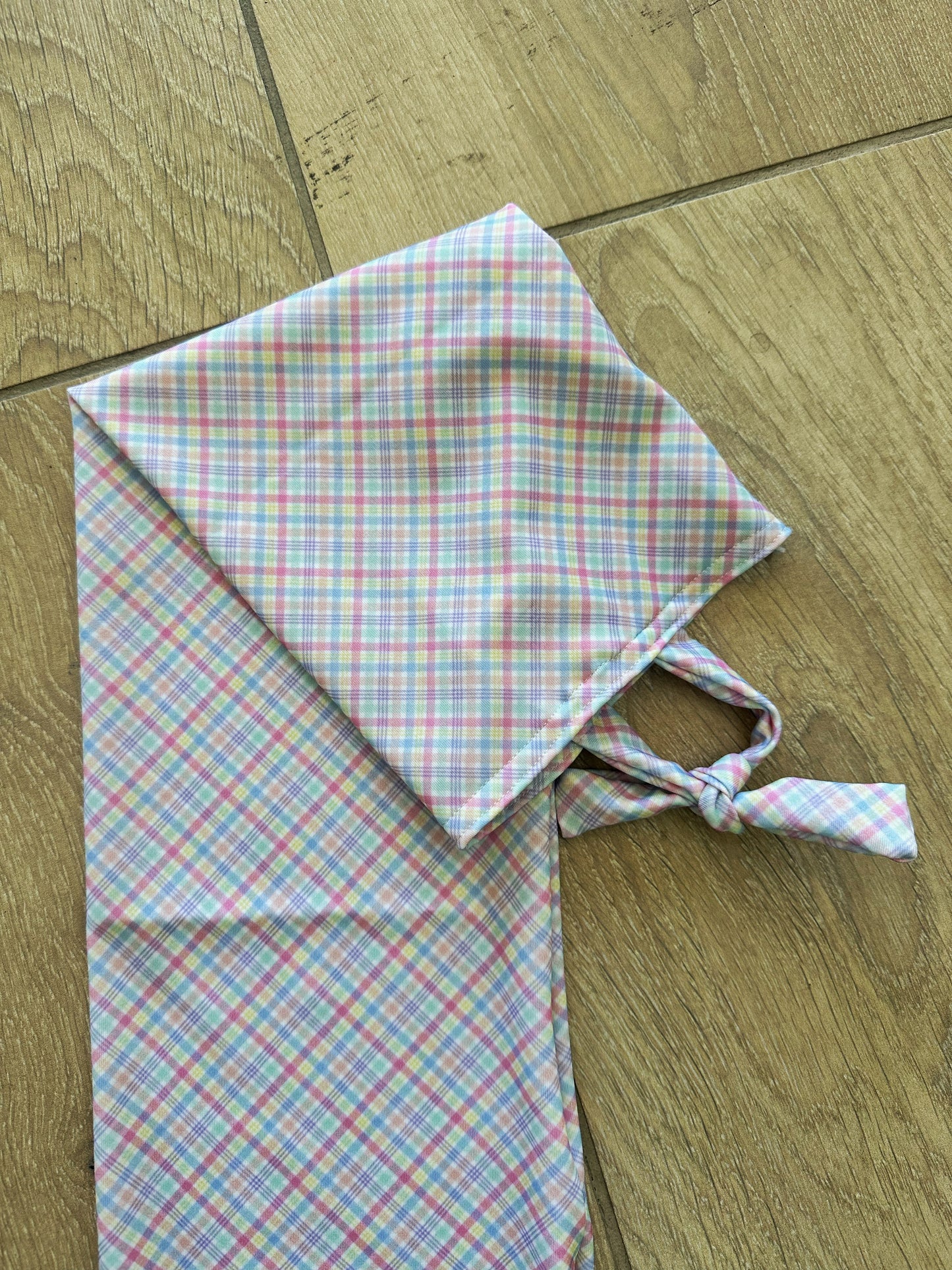 Spring Time Gingham Tie-in Tail Bag