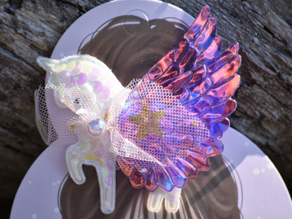 Large Unicorn Hair Clips