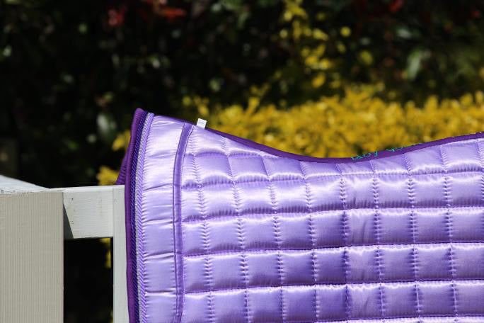 Lady Godiva Equestrian Frilled Pony Dressage Pad Lavender Collection